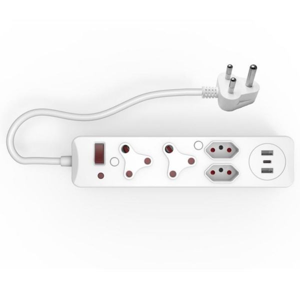 4 Ways Multi Socket-Outlet With USB A+C Ports CM-2204