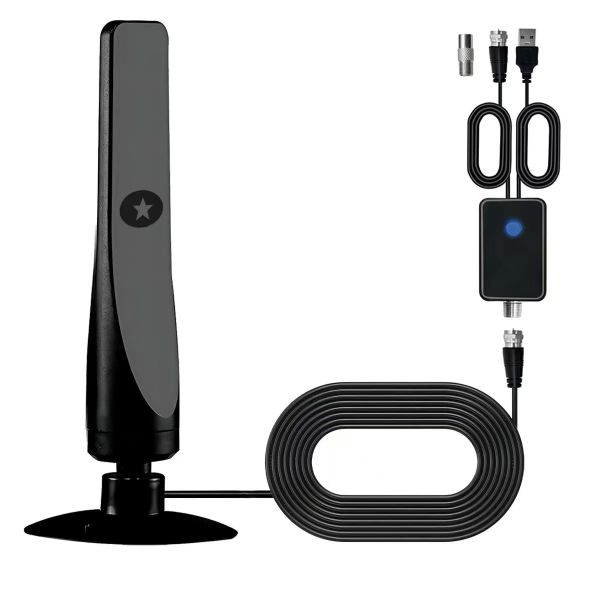 Portable HD TV Antennas - Support 4K 1080P, with Sucker Silica Gel