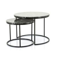 Marble Top Design Nesting Coffee Table