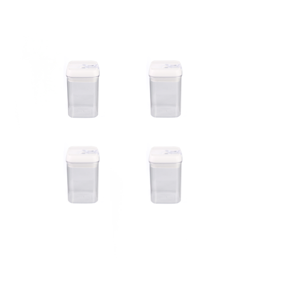 Pack of 4 - 800ml TRENDZ food canisters