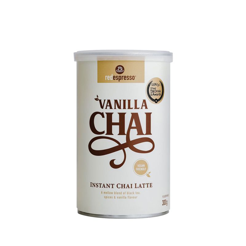 Red Espresso Instant Vanilla Chai Latte 300g Tin Vegan Friendly
