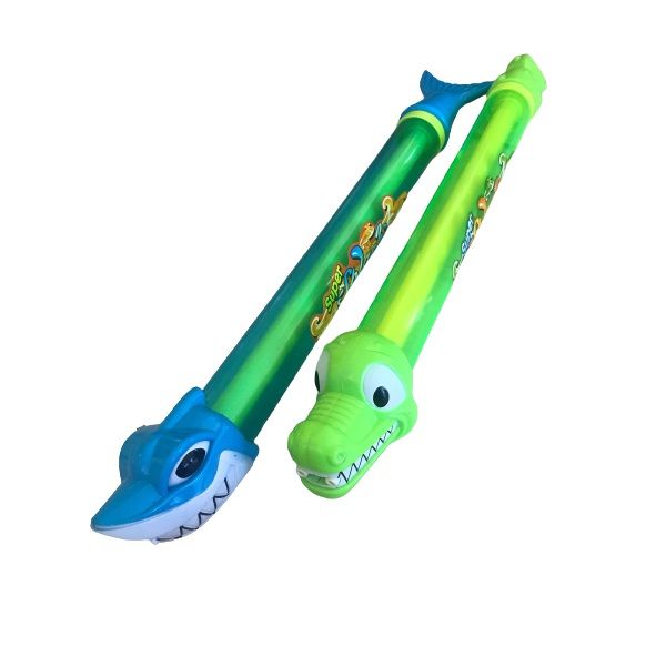 Animal Water Blaster Pool Guns - 54cm Shark &amp; Crocodile (Set of 2)