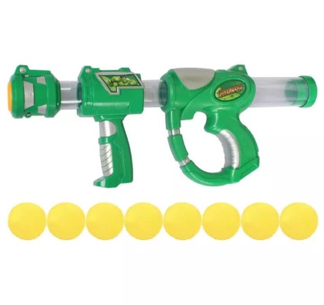 Avengers Push and Pull Soft Ball Gun With 8 Soft Ball Bullet Hulk