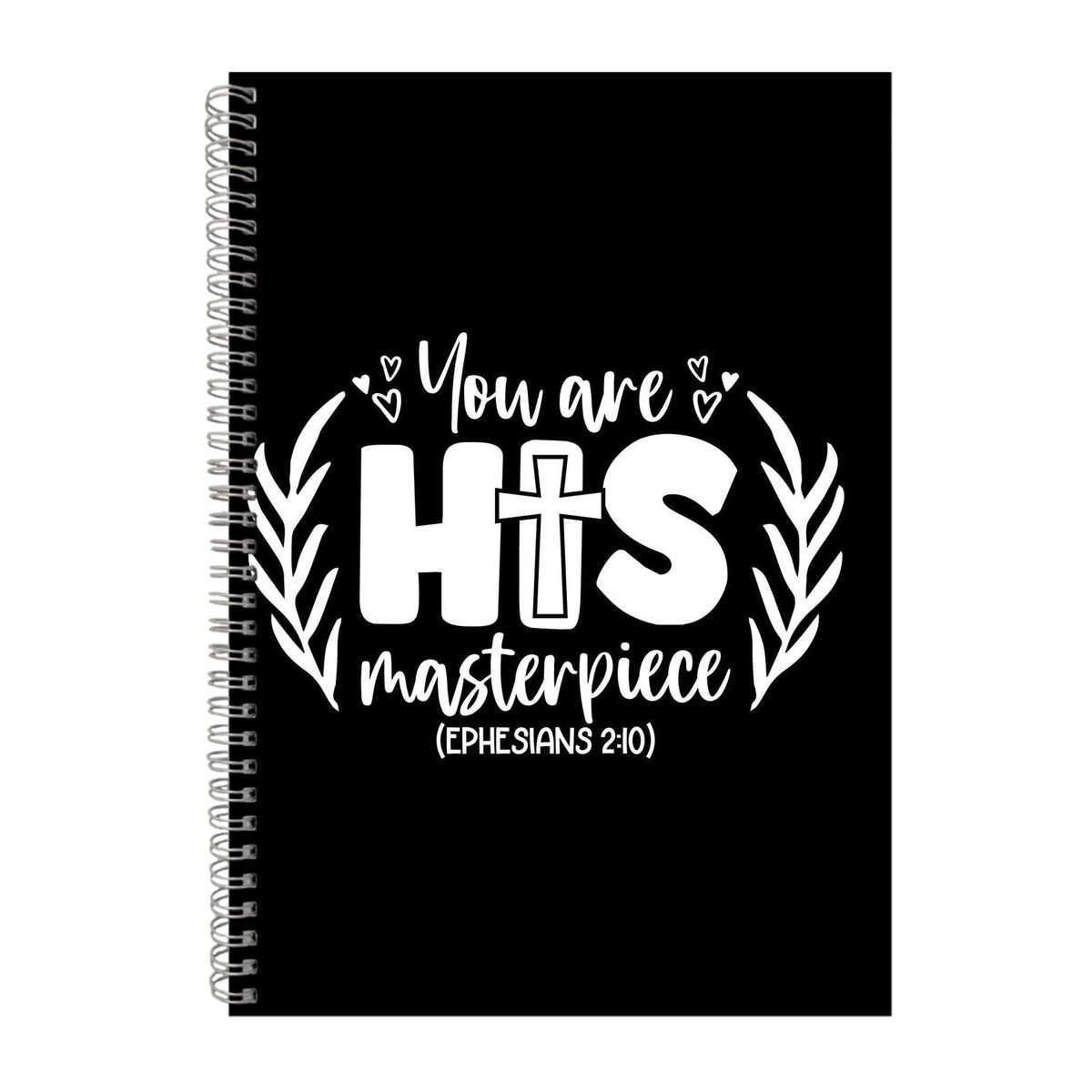 Masterpiece A4 Notebook Spiral Lined Notepad Gift Bible Verse Idea 306