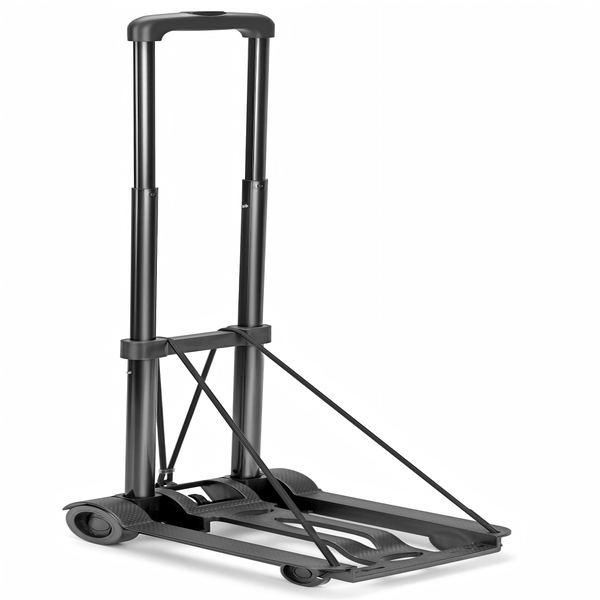 Folding Hand Truck Dolly with 2 Wheels - Black