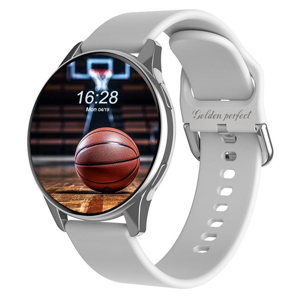 Men's Smartwatch Android &amp; iOS Compatible 1.52" Silver Round Sports Watch