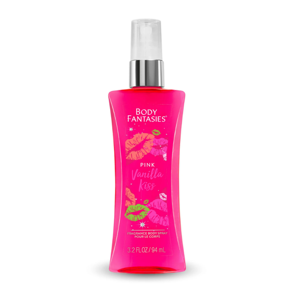 Body Fantasies Pink Vanilla Kiss Fantasy Body Spray- 94ml