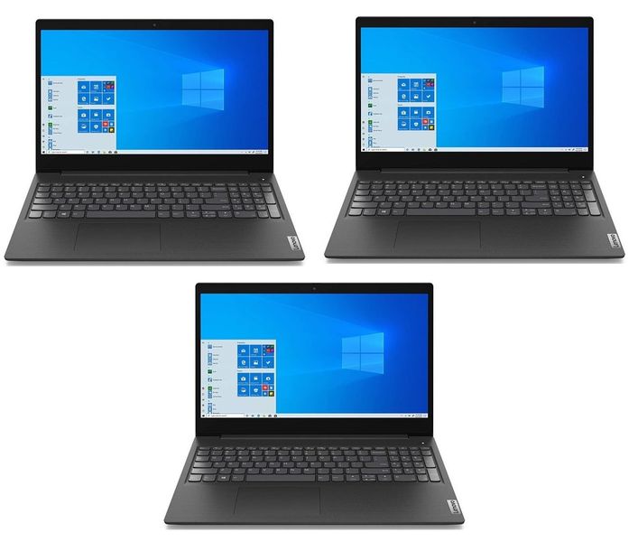 3 x Lenovo Ideapad 3 8GB RAM 256GB NVMe SSD 15.6" FHD Notebook