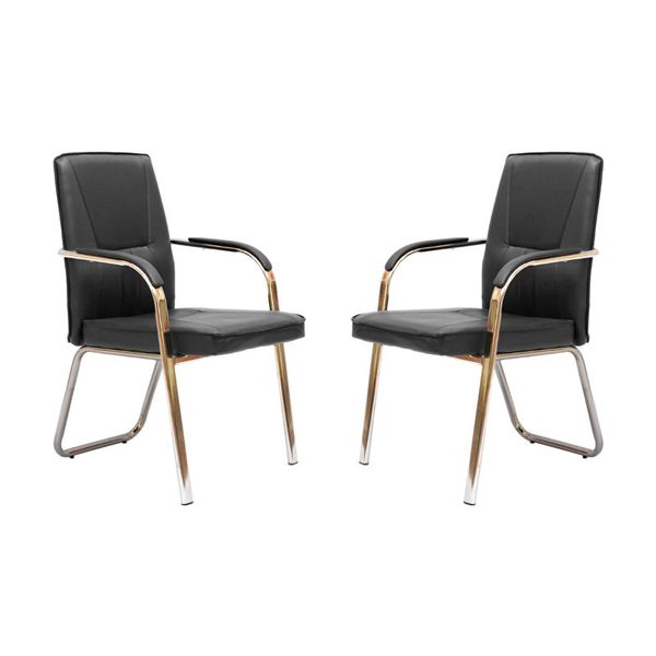 Set Of 2 Comfortable High-Back Leather Office Chair 2001