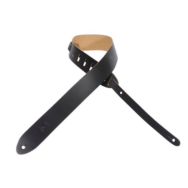 Levy's M12 Chrome-Tan Leather Guitar Strap - Black