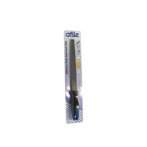 Afile - Flat 2nd Cut - With Handle - 150mm