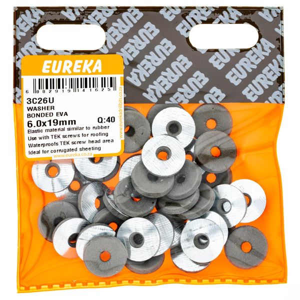 EUREKA Bonded Washer EVA 6 x 19mm Q:40 3C26U