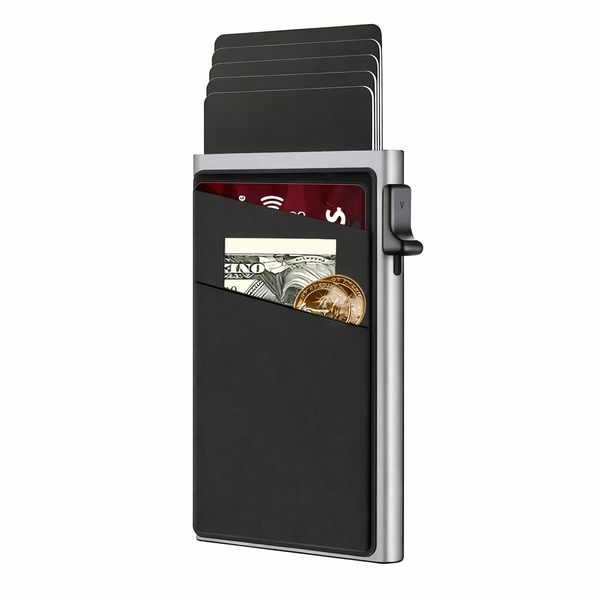 RFID Blocking Credit Card Holder with Money Bag