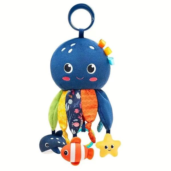 Montessori Sensory Hanging Plush Octopus Toy