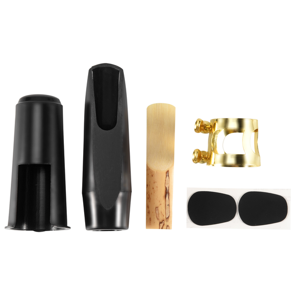 Alto Sax Mouthpiece Plastic with Cap Metal Buckle Reed Mouthpiece