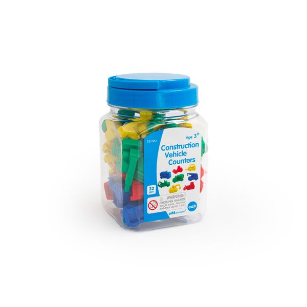 EDX Education - Multi-Coloured Vehicle Counters - 32 Pieces