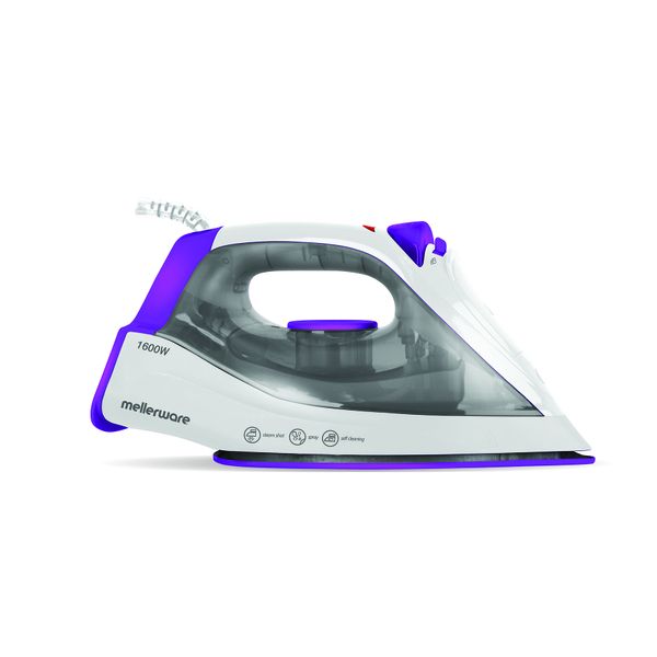 MellerwareIron Steam / Dry / Spray Non-Stick Purple 250ml 1600W "Vapour II