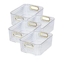 Transparent Plastic Storage Organisers