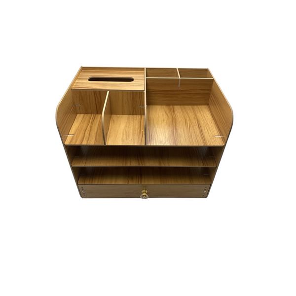 Wooden Desk Organiser for Office Room &amp; Bedroom - GC31 (37 cm)