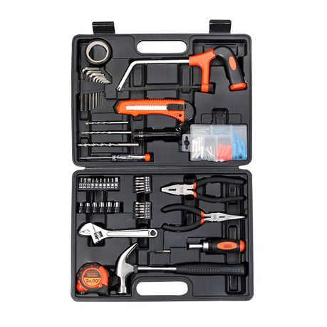 Black+Decker 108 Pieces Hand Tool Kit for Home & Office