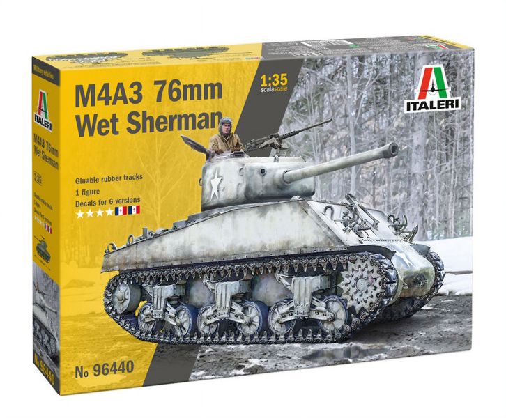 Italeri 1/35 M4A3 76mm Wet Sherman Plastic Model Kit