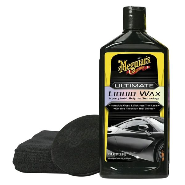 Meguiar's Ultimate Liquid Wax - 473ml Including Towel &amp; Pad