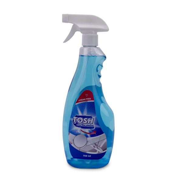 Tosh - Glass and Window Cleaner - Streak Free - Hygienic - 750ml