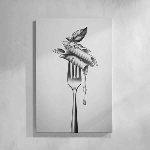 Canvas Wall Art - Penne Pasta