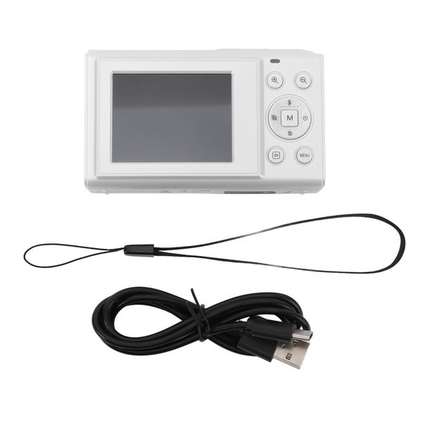 44MP 4K Kids Camera Anti-Shake (White)