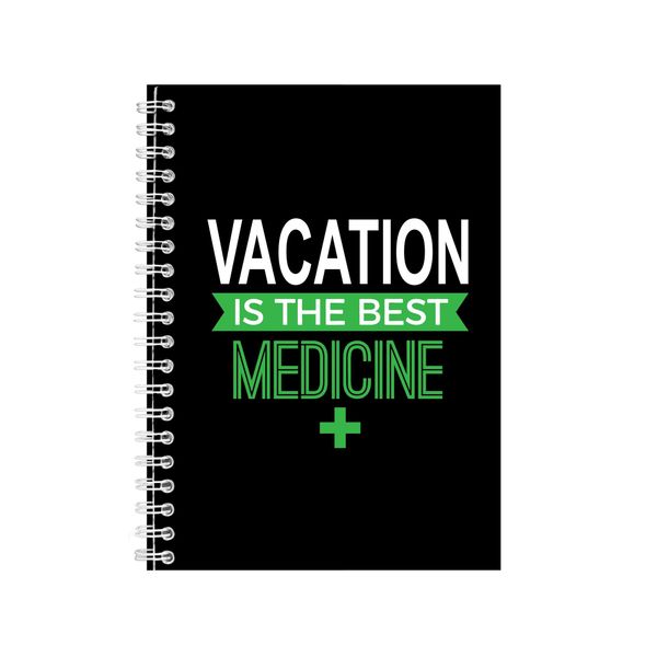 Vacation Wire Bound Notebook Fun Gift Idea Writing Books A4 Notepad