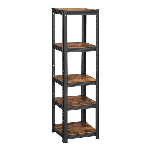Songmics Industrial Adjustable Storage Unit Shelves - Brown