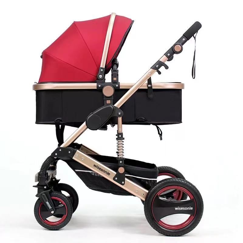 Baby Stroller 2 in 1 Portable Baby Carriage Folding Prams With Mummy ...