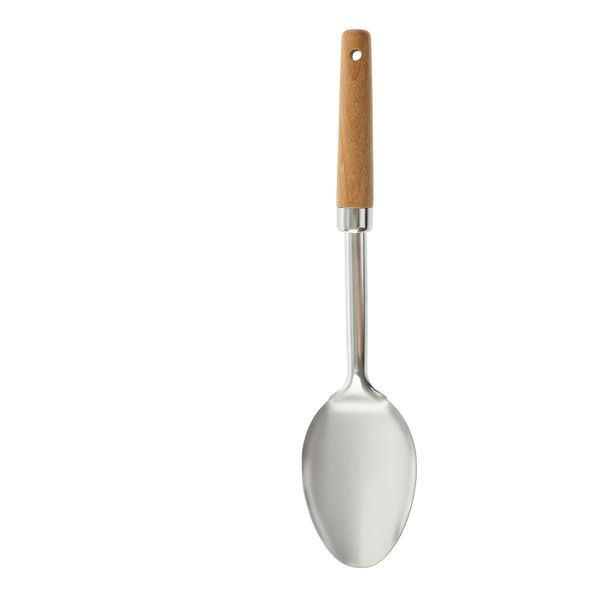 George &amp; Mason - Slotted Spoon with w/Wood Handle-32.5x4cm