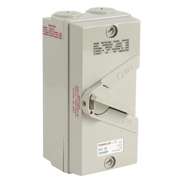 Isolator Switch 2 Pole 20 AMP 250V IP66
