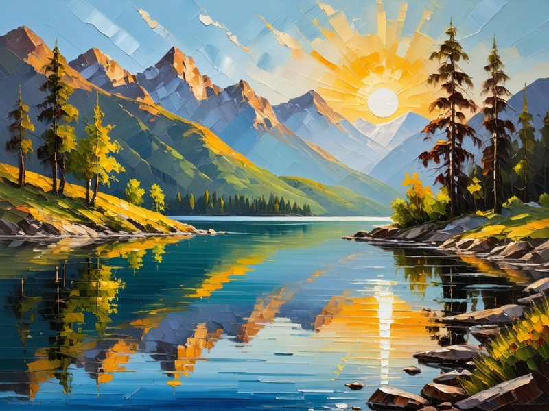 Modern Canvas Wall Art Home Decor - Majestic Mountains