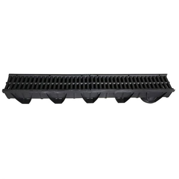 Co-Drain Channel Kit 1M X 3 Piece - Black