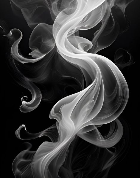 Canvas Wall Art Home Decor - Smoke Tendrils