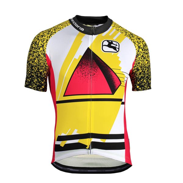 Giordana Vero Pro S/S Jersey Piramide - Yellow / Magenta / White