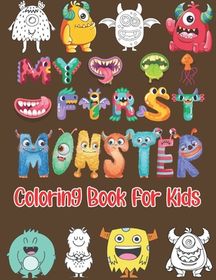 dad monster coloring page in pdf seven little monsters