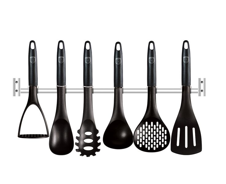 Berlinger Haus 7-Piece Non-Stick Utensils Set - Black