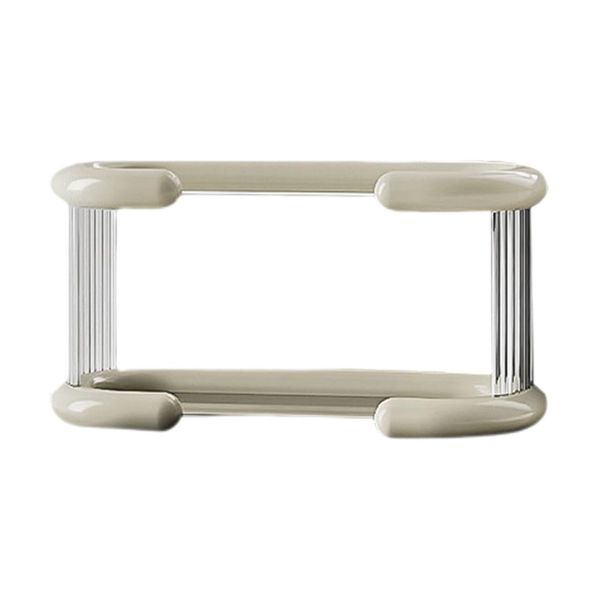 2 Tier Rack Perfume Stand Space Saving Multifunctional Shelf - White