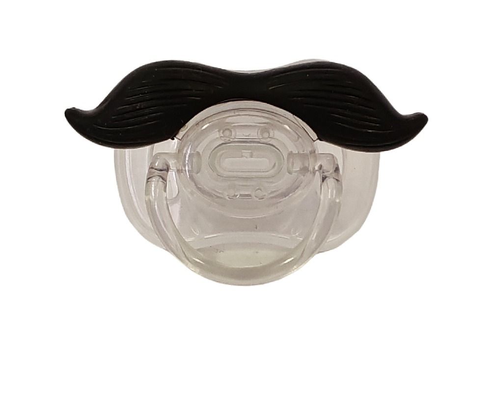 Funny Dummy Pacifiers For Babies - Mustache Design | Shop Today. Get it ...