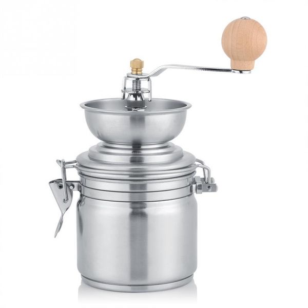 Medium Handheld Stainless Steel Coffee Mill for Nut Grinding Mill for Offi