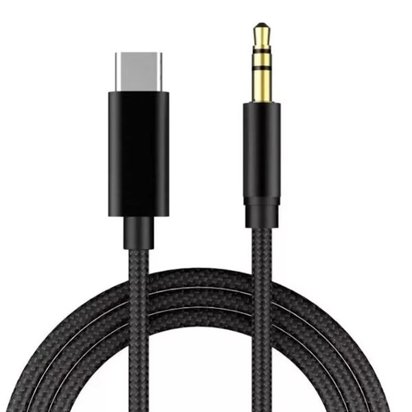 Type-C to Aux Cable Data Cable 3.5mm Black