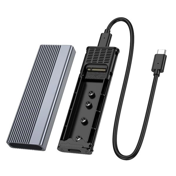 Aluminum Alloy M.2 NVMe SSD Enclosure 4TB Max Support USB 3.2 High-Speed