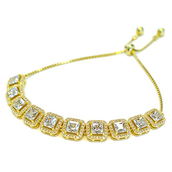 Women's Gold-Plated Stainless Steel Adjustable Bracelet