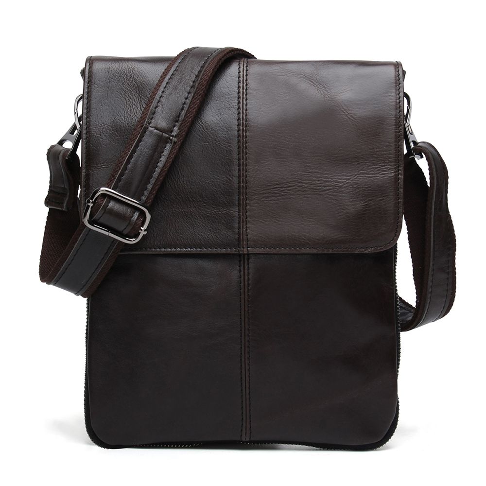 Genuine Leather Messenger Bag - Shoulder Crossbody Bag | Shop Today ...