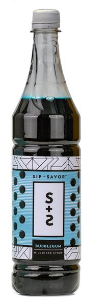 Sip and Savor Bubblegum Milkshake Syrup 1L