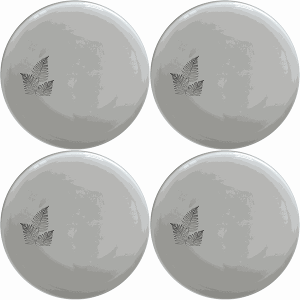 Layered Fern Fronds Side Plate Set of 4 - Range 1