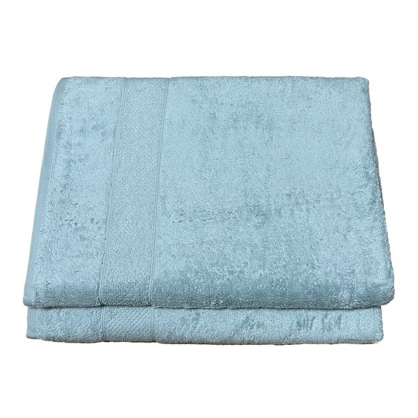 Luxury Bath Sheet Cotton Towel - 90 x 170cm - 650gsm - Pack of 2